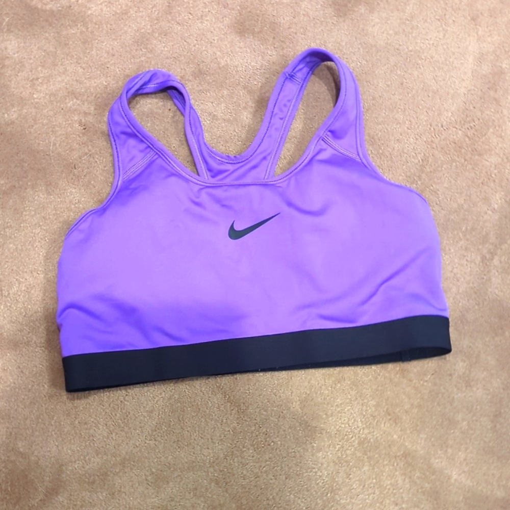 Nike Dri-Fit purple sports bra large